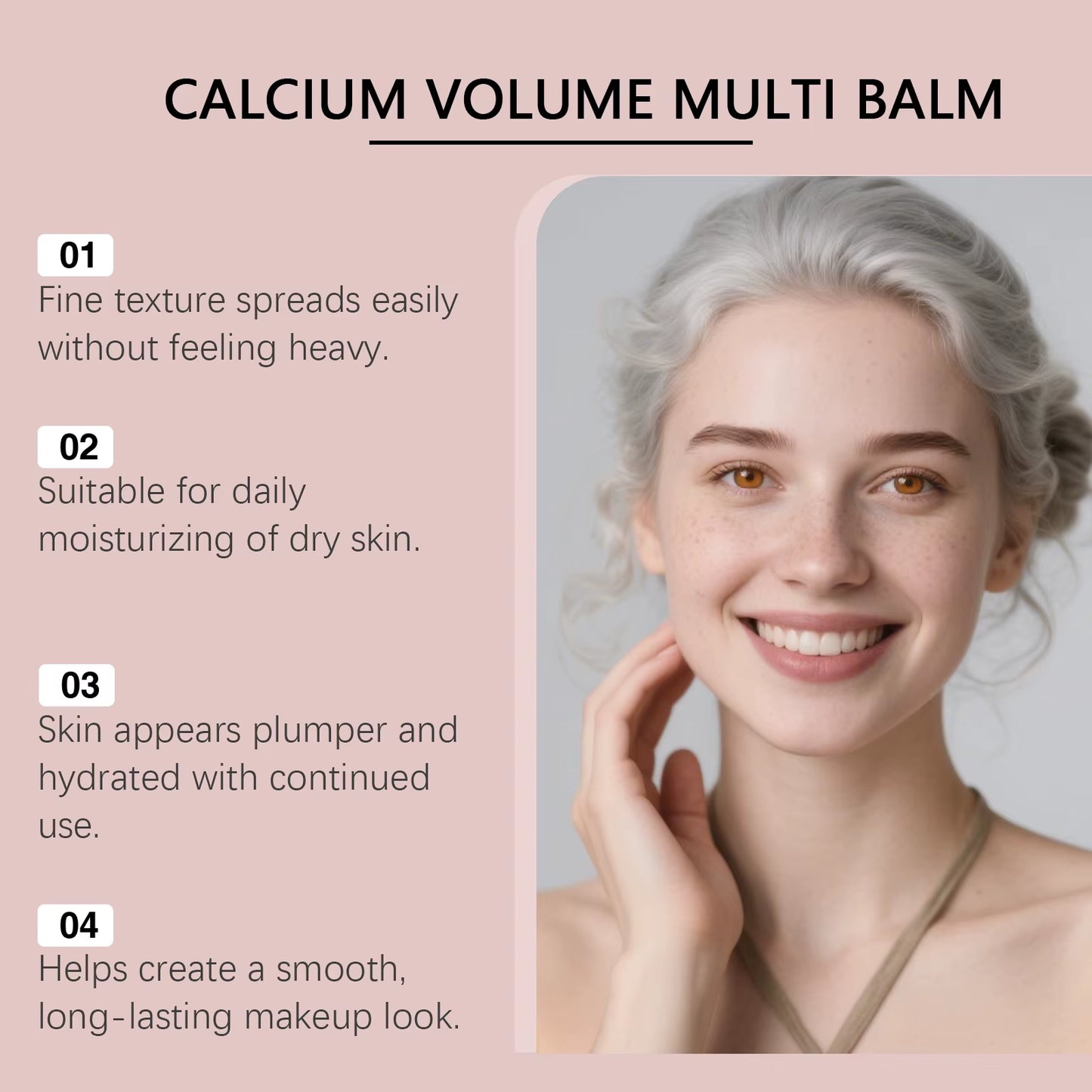 Calcium Volume Multi Balm Hydrating anti Aging Fade Fine Lines Firming Skin Brightening Nourishing Collagen Moisturing Stick