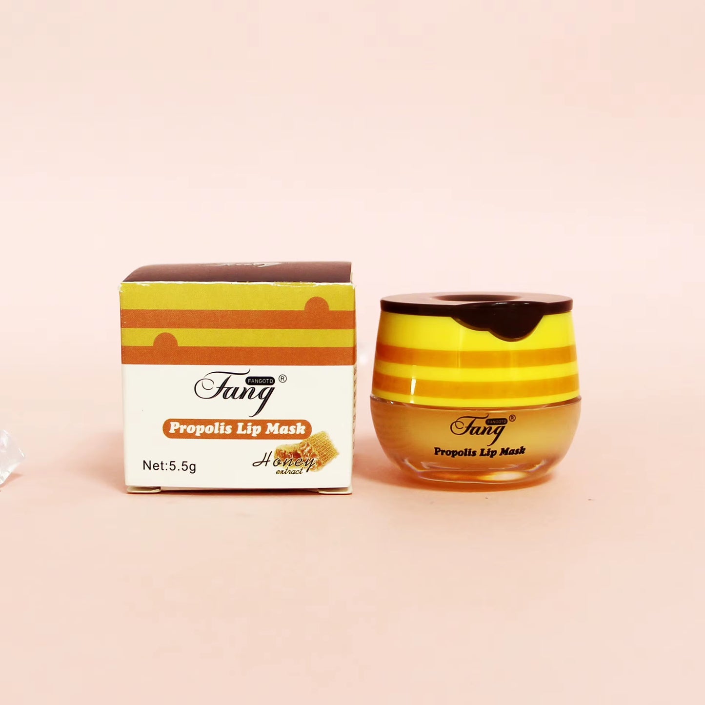 5.5G Lip Sleep Mask Night Sleep Maintenance Moisturizing Lip Gloss Bleach Cream Nourishing Lip Care Strawberry Honey