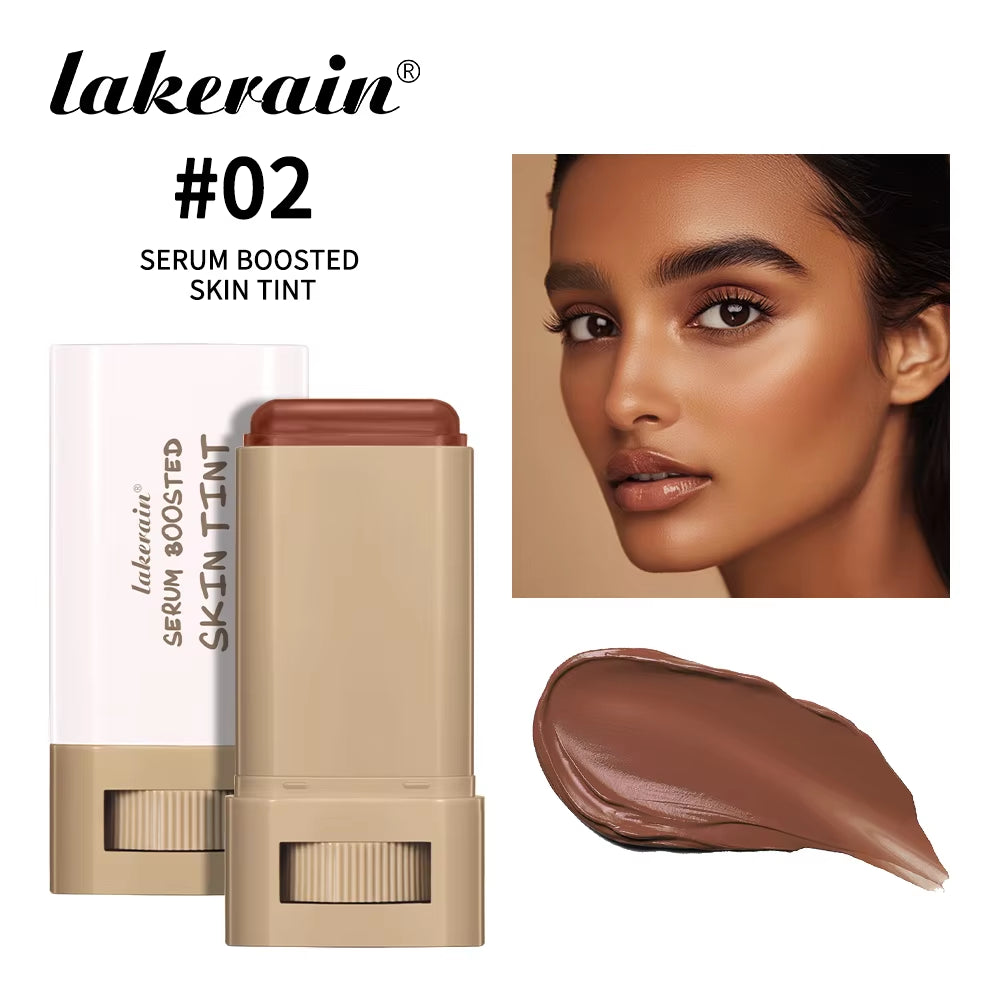 Magic Eraser Foundation Stick Serum Boosted Skin Tint Foundation Stick Smooth Plumper Hight Coverage Travel Bronze Foundation