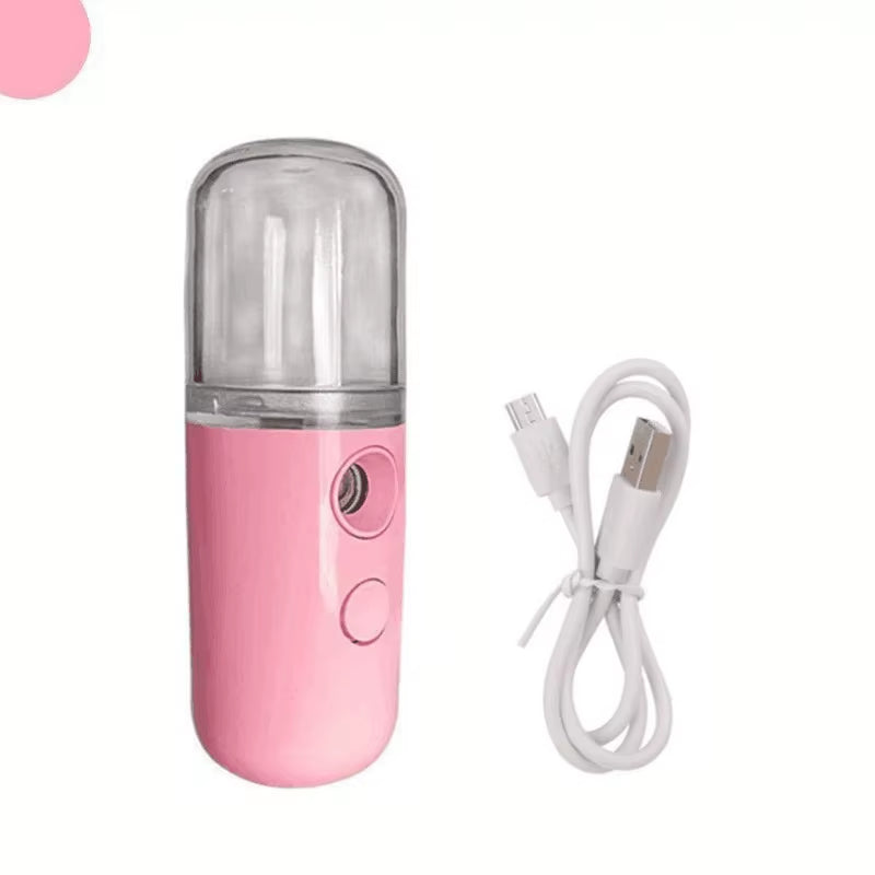 Mini Facial Steamer Nano Spray Moisturizing Vaporizer Face Mist Cold Spray Machine Humidifier Portable Beauty Humidificador USB