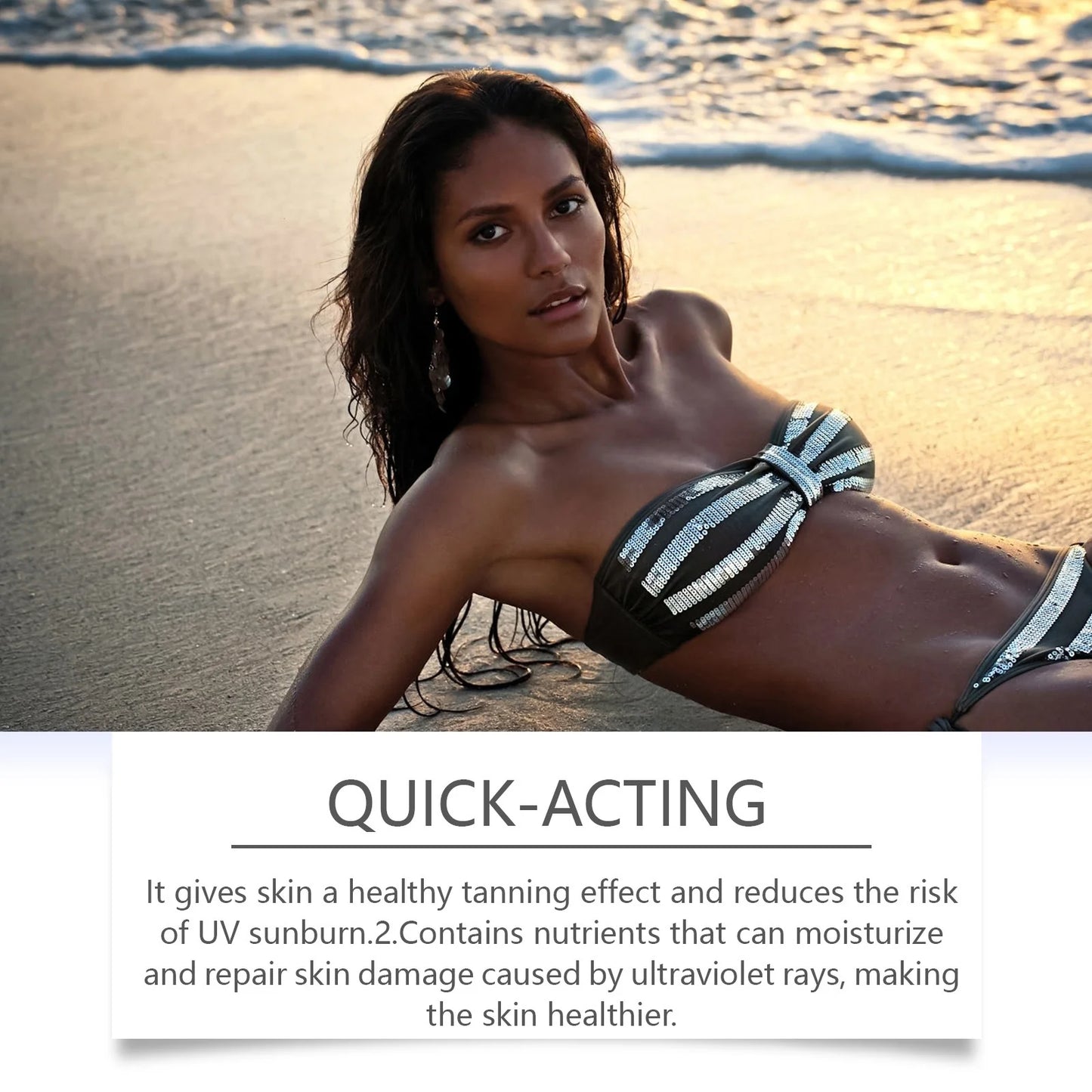 Body Tanning Gel Lasting Natural Bronzing Shiny Brown Skin Radiation Protect Nourishing Sunless Tanning Accelerator Cream 150G